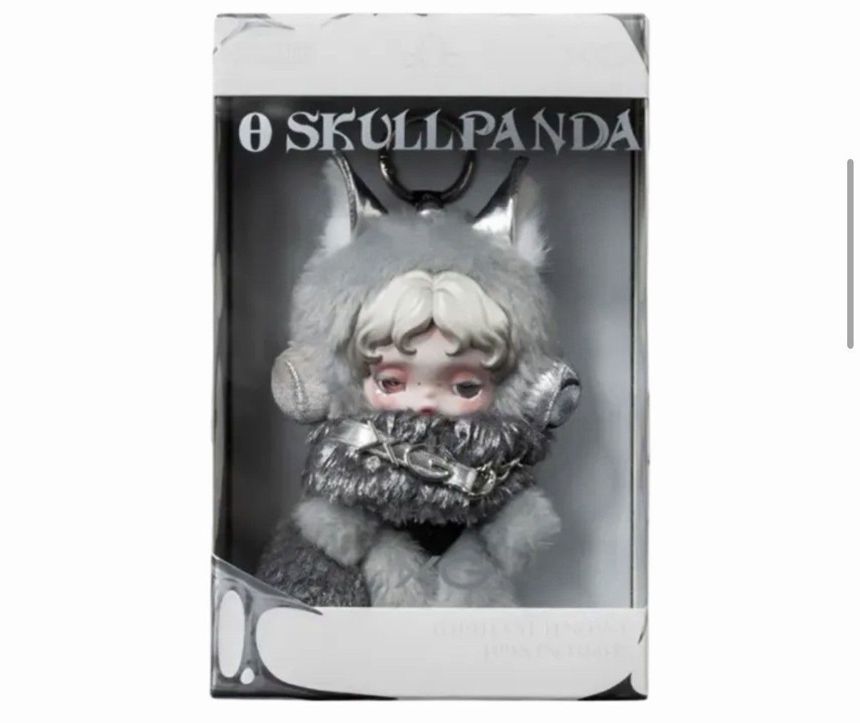 POP MART SKULLPANDA x XG Plush Doll Pendant Gray Japan Exclusive Boxed