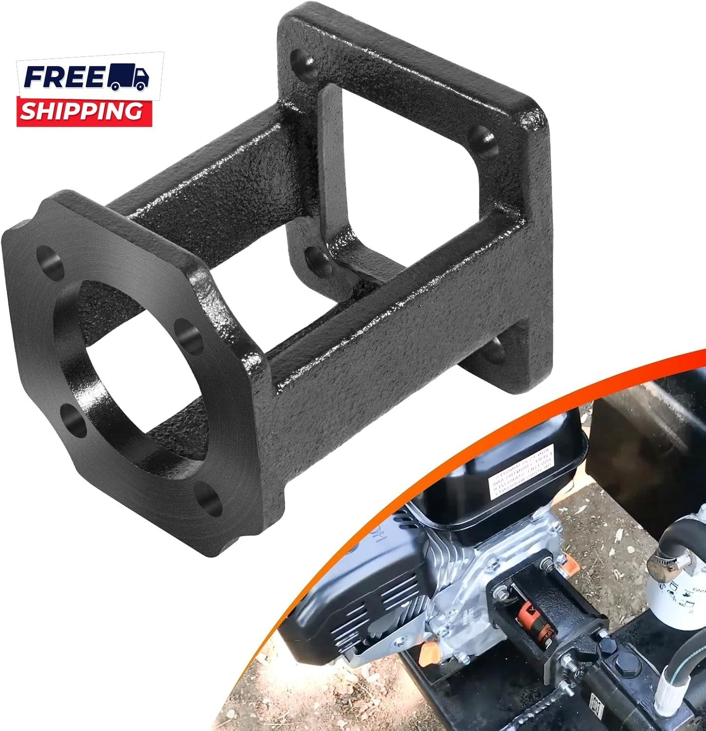 Hydraulic Wood Log Splitter Pump Mount Bracket for 5-7  Engines Fit