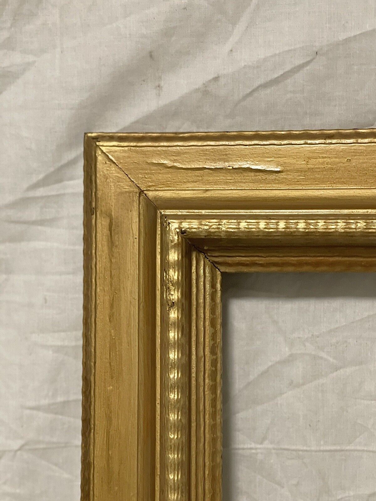 ANTIQUE FITs 12”x16” GOLD GILT AMERICAN VICTORIAN RIPPLE PICTURE FRAME