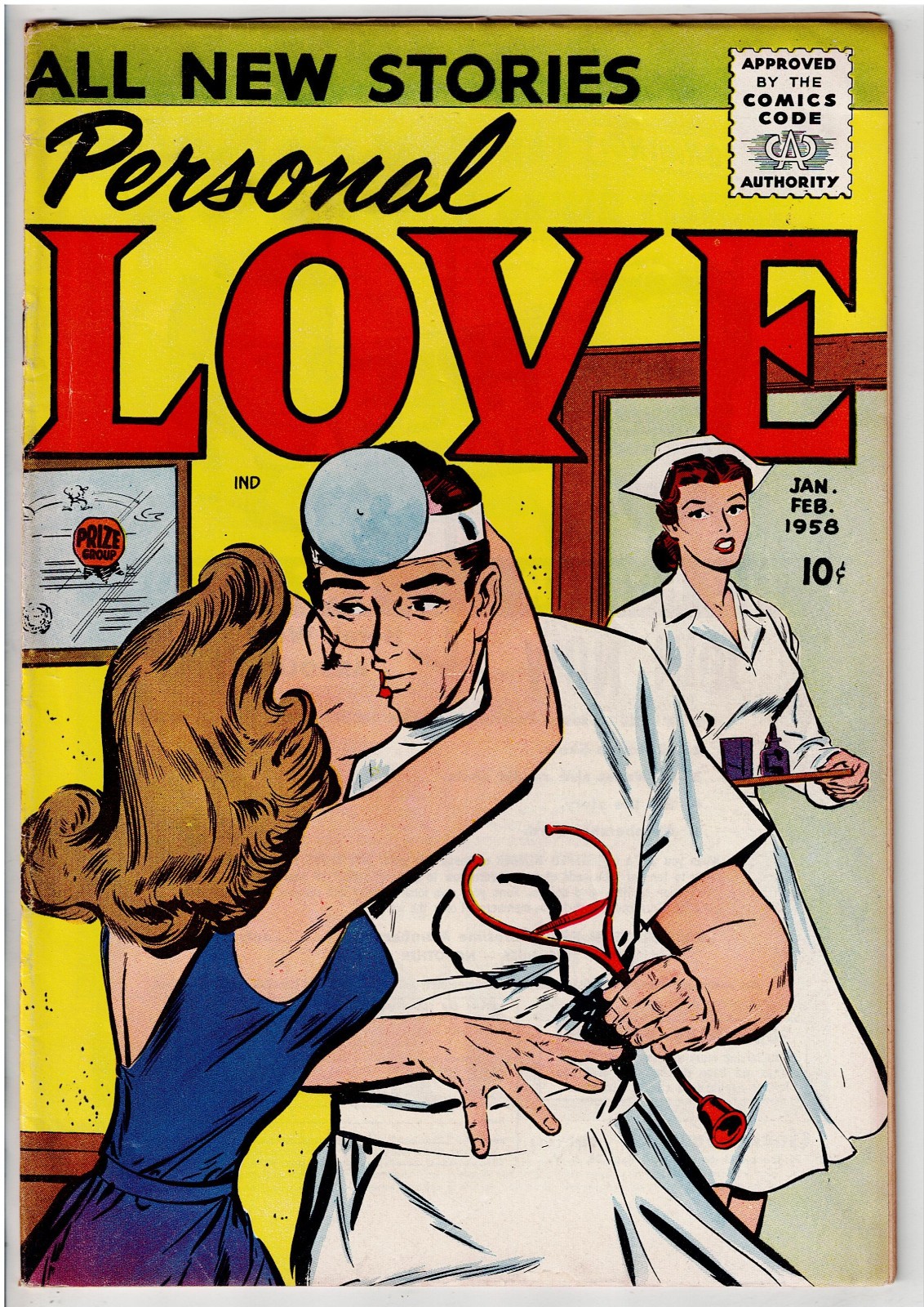 PERSONAL LOVE #3 (1958) NICE CONDITION GGA EARLY SILVER AGE