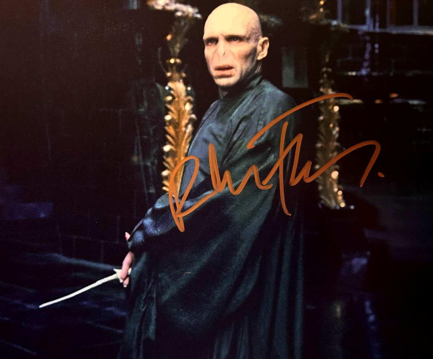 Ralph Fiennes Signed (LORD VOLDEMORT) 8x10