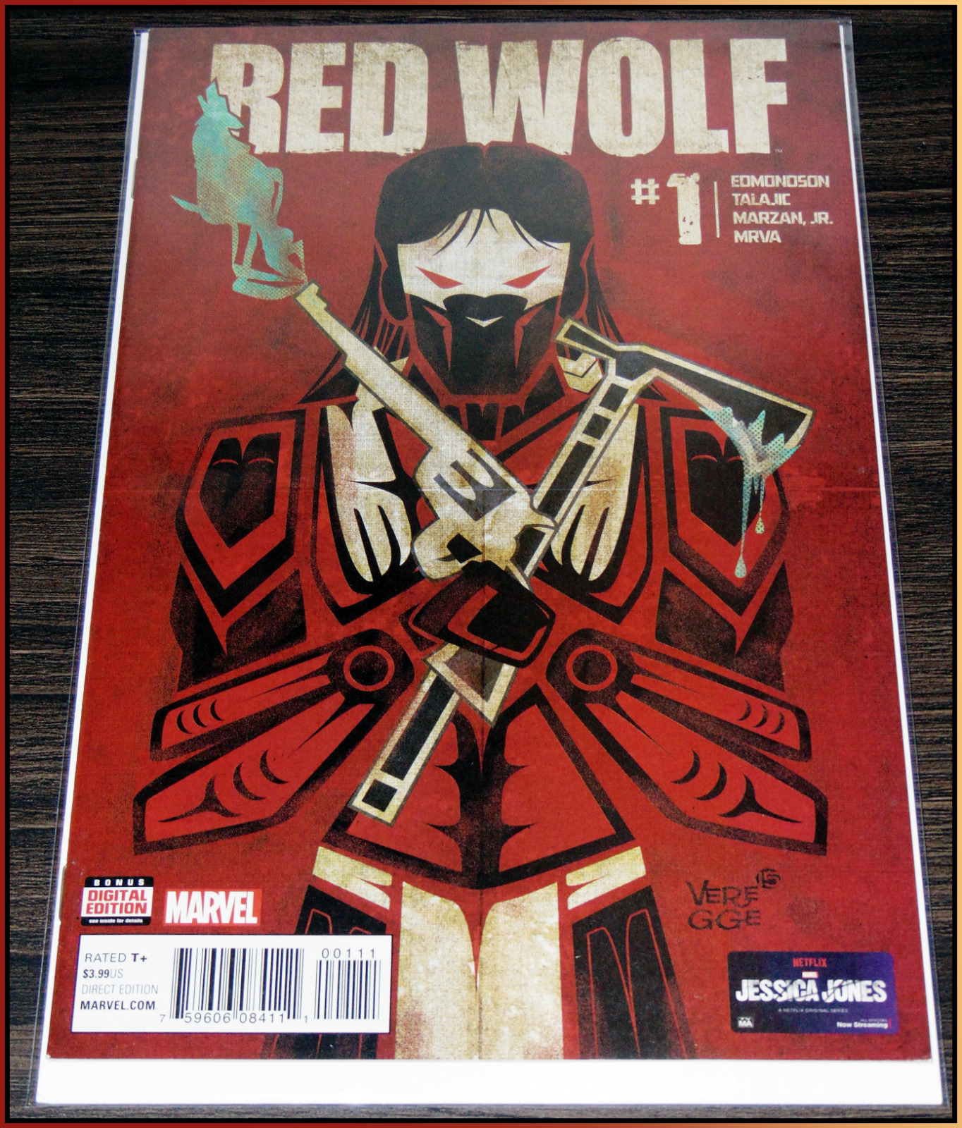 RED WOLF #1 (2016) VEREGGE MCU SPEC ECHO WEREWOLF BY NIGHT AVENGERS 9.0 VF/NM