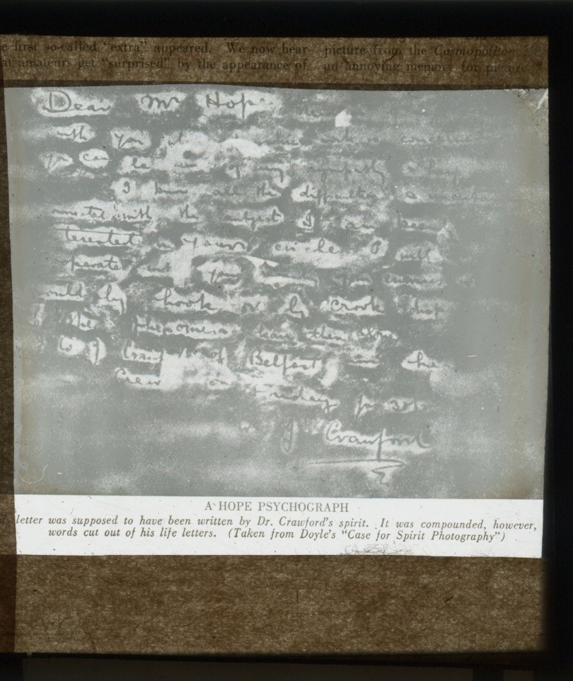 Spirit Photography Magic Lantern Slide William Hope Psychograph Occult Ghost