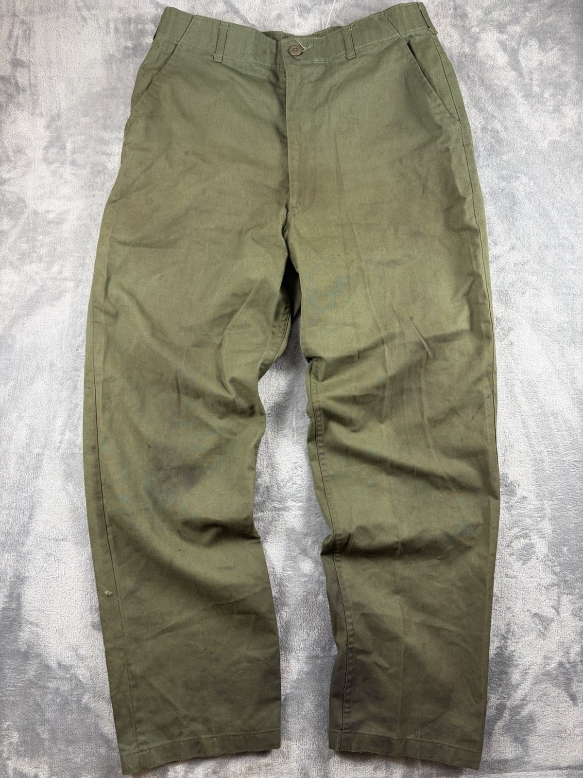OG 507 Army Green Utility Trouser Pants, Durable Press, Vintage 34