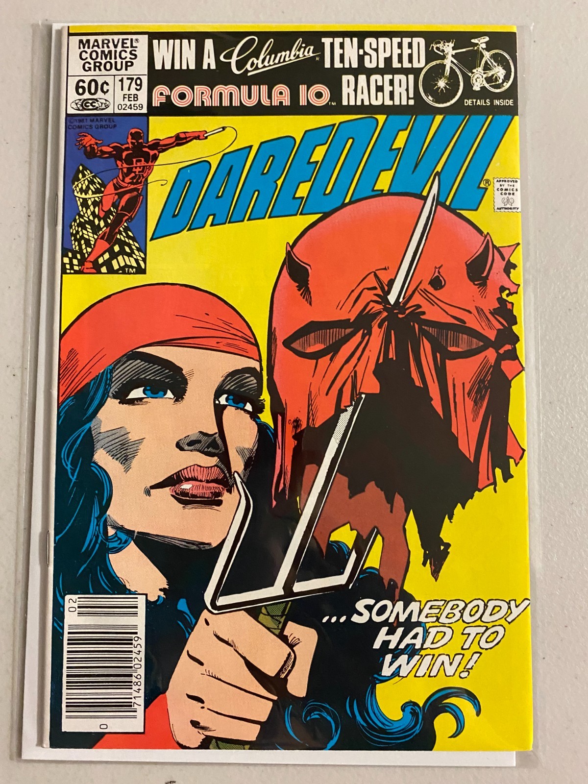 Daredevil #179 newsstand Frank Miller cover 8.0 (1982)