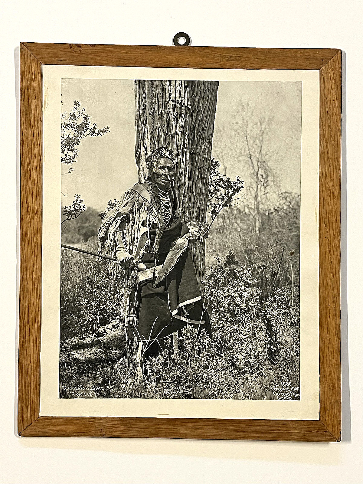 Native American Indian Framed Photograph of Plains Leader 