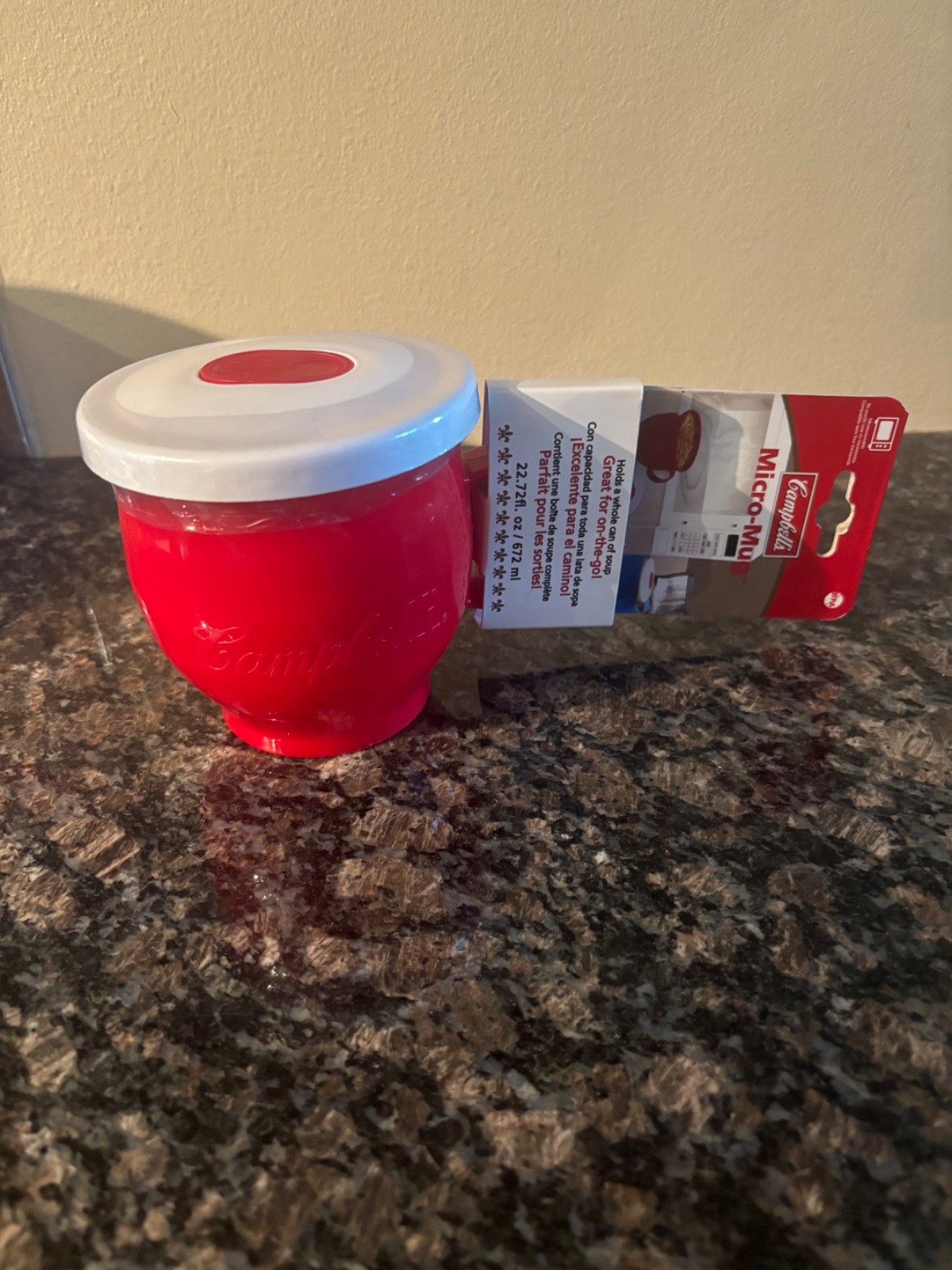 Campbell\'s Micro-Mug Microwave Holds One Can Soup On The Go New