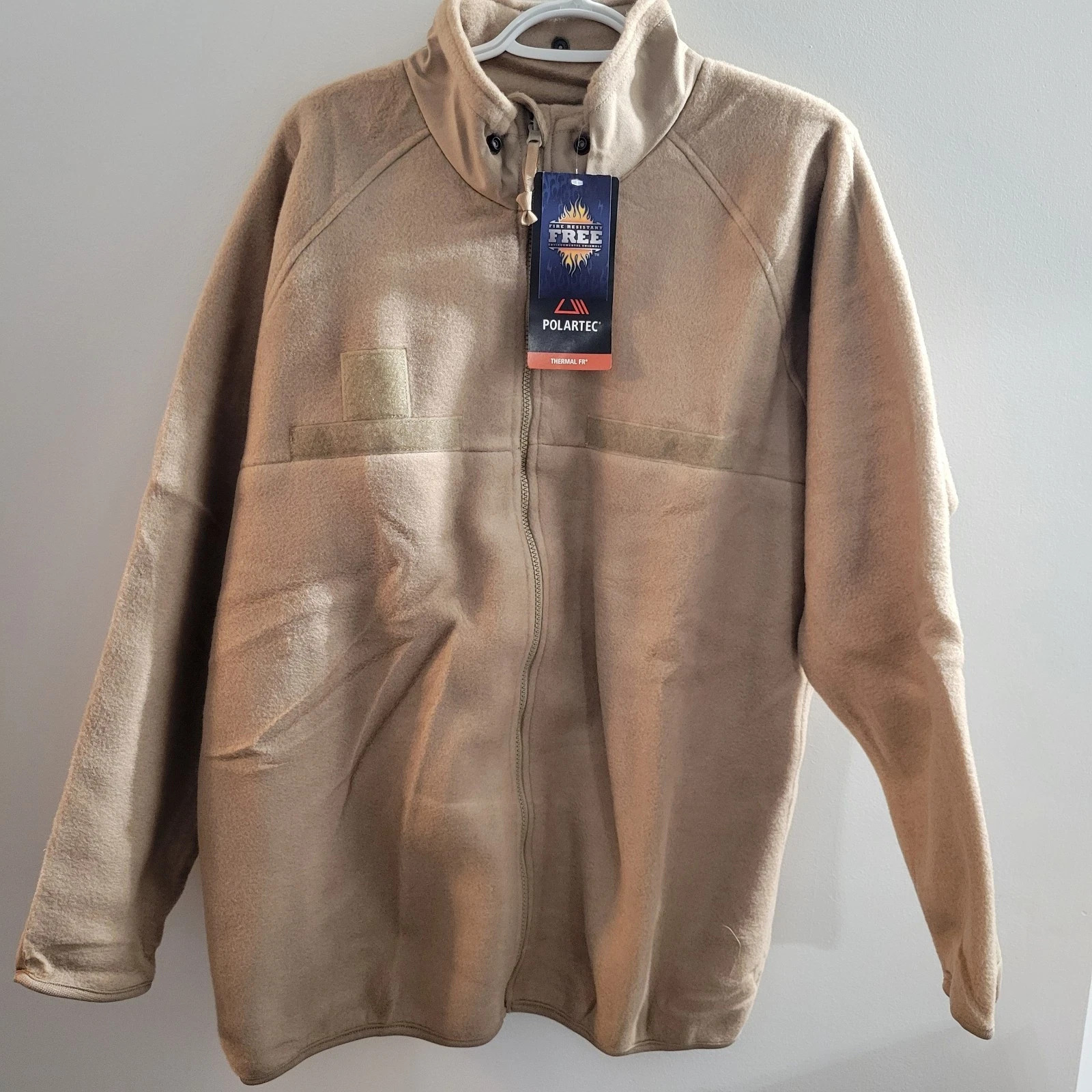 New US Army Extreme Weather Outer Layer Liner Flame Resistant Beige sz Small-Reg