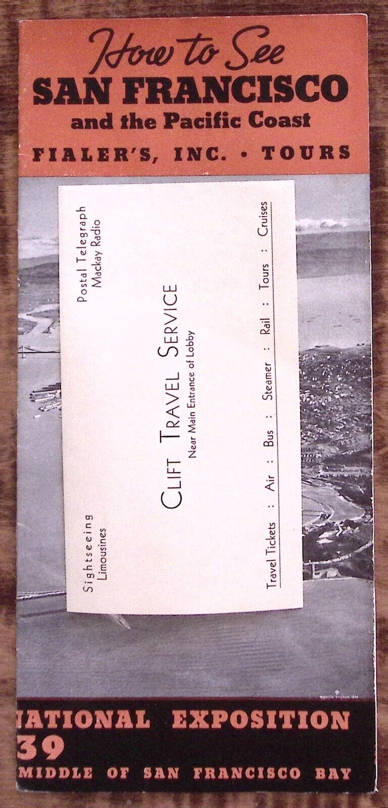 1939 SAN FRANCISCO GOLDEN GATE INTERNATIONAL EXPOSITION FIALER'S BOOKLET Z3399