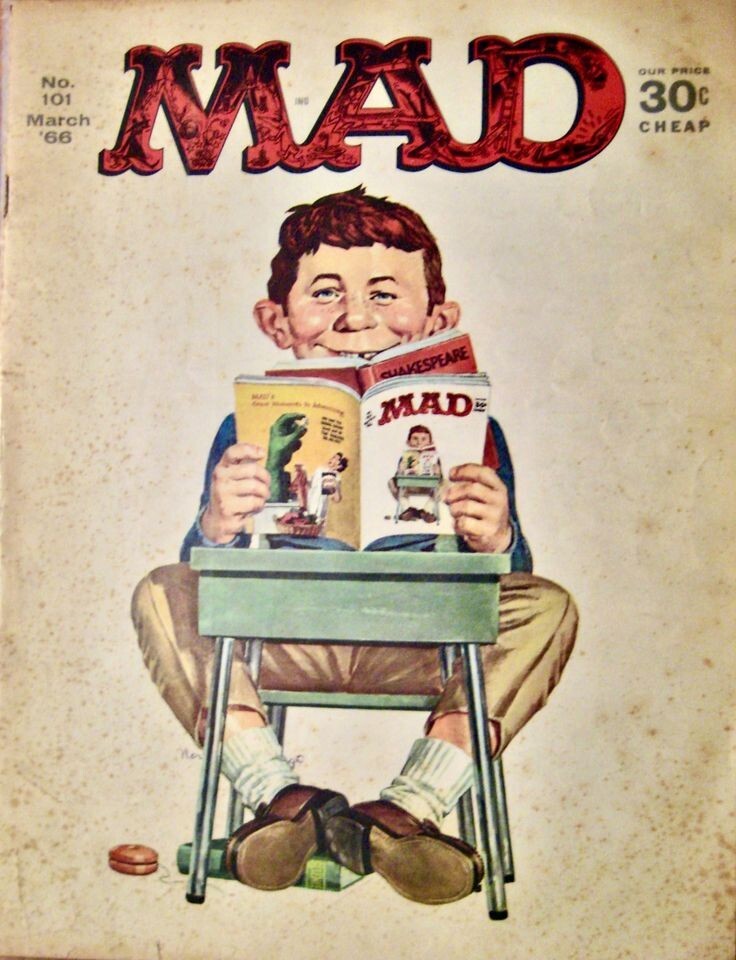 FIVE VINTAGE ORIGINAL 1960\'S MAD MAGAZINES