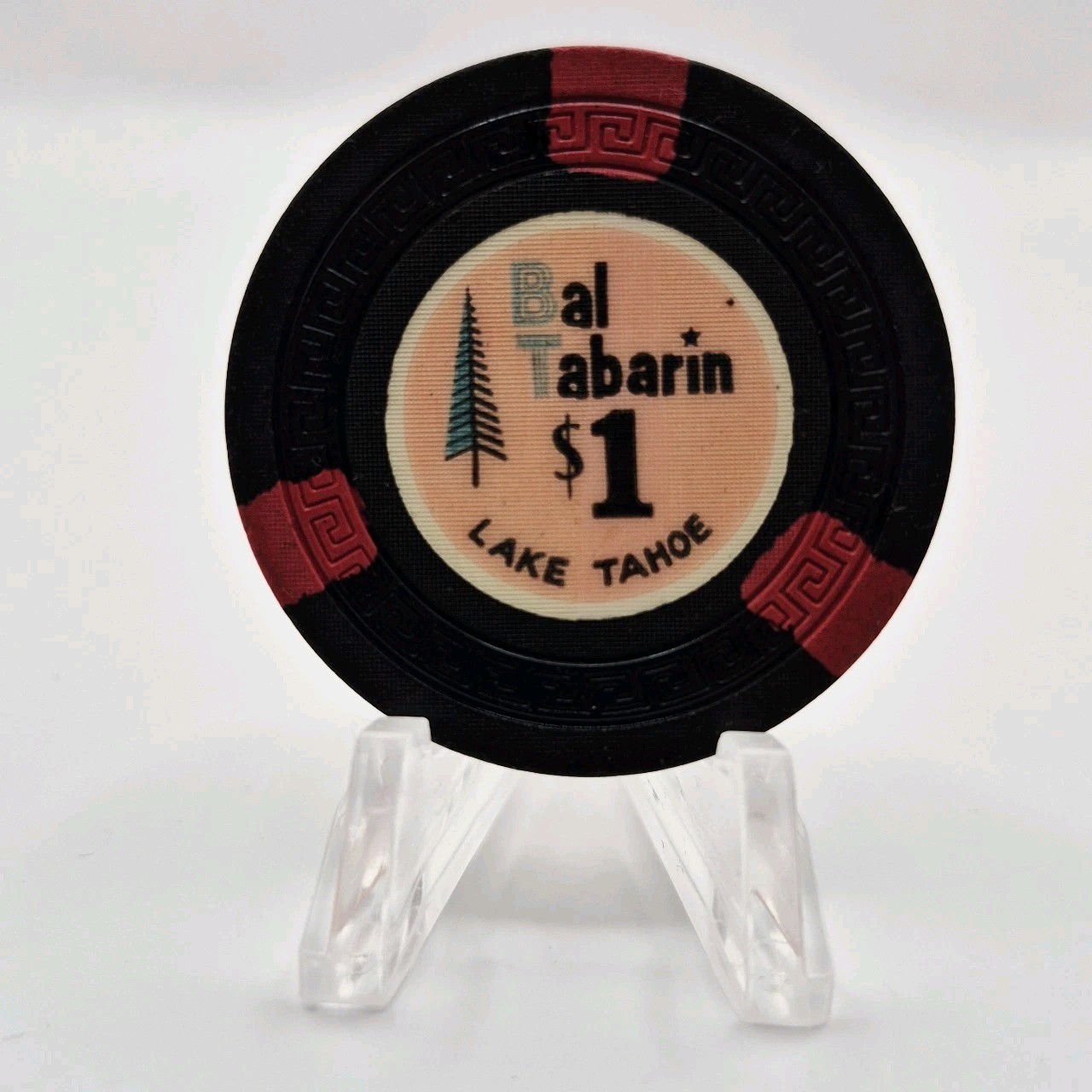 Bal Tabarin Casino Lake Tahoe Nevada 1958 $1 Casino Chip N4941.1 Bal Tabarin Casino Lake Tahoe Nevada 1958 $1 Casino Chip N4941.1