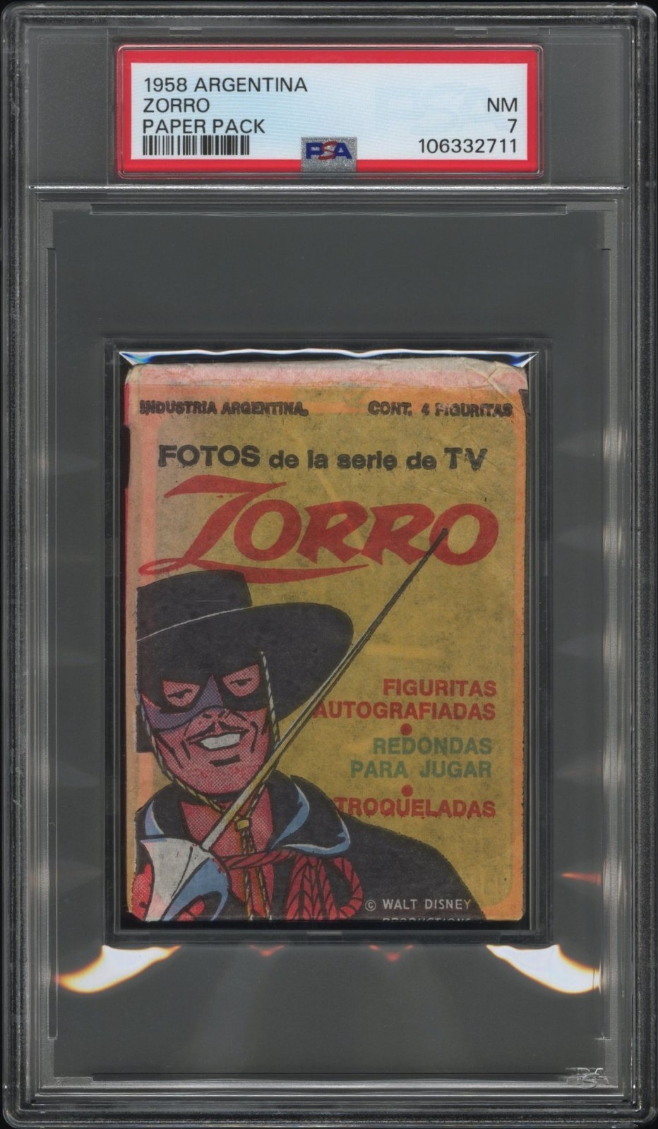 1958 ARGENTINA ZORRO PAPER PACK ZORRO PSA 7 NM 1958 ARGENTINA ZORRO PAPER PACK ZORRO PSA 7 NM