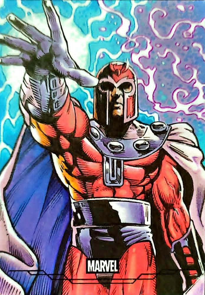 Topps Marvel MAGNETO 1/1 OA Cisco Rivera Black Foil UNREAL Sketch Card