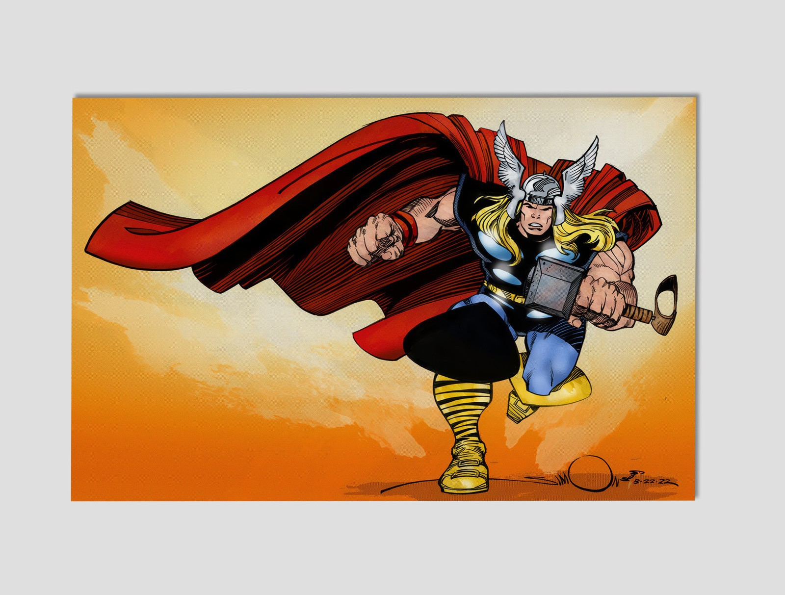 Thor Asgardian God of Thunder Premium Giclee Print Poster 11x17 Marvel Wall Art