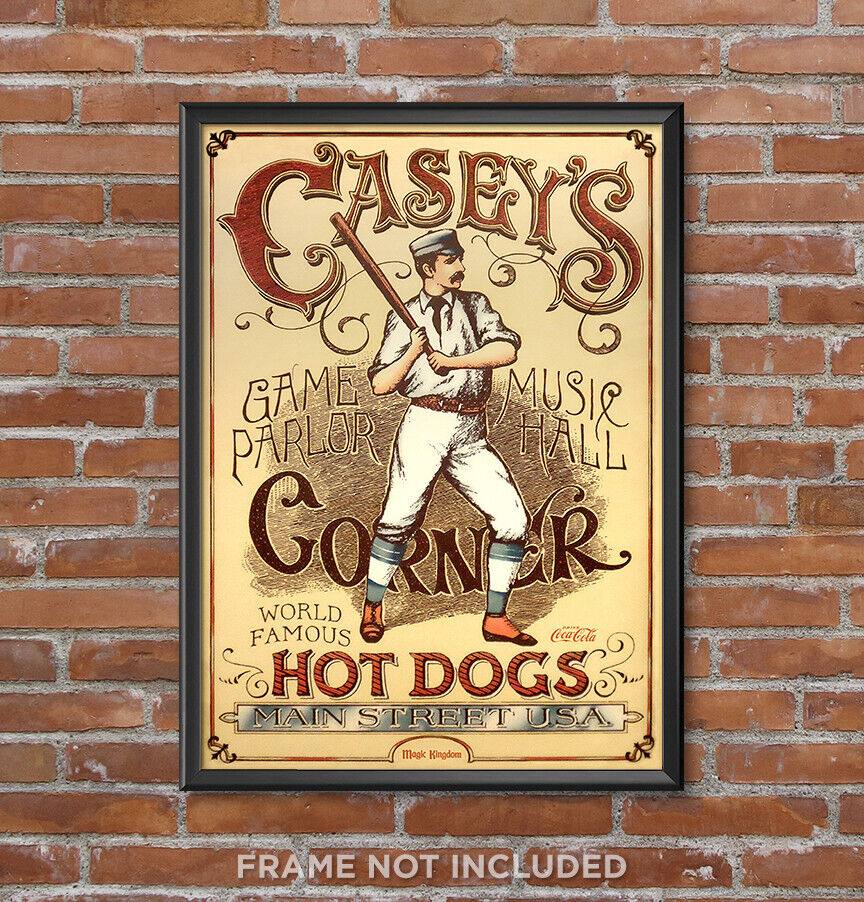 Casey\'s Corner Disney World Main Street USA Poster Print Wall Art Decor 3715B