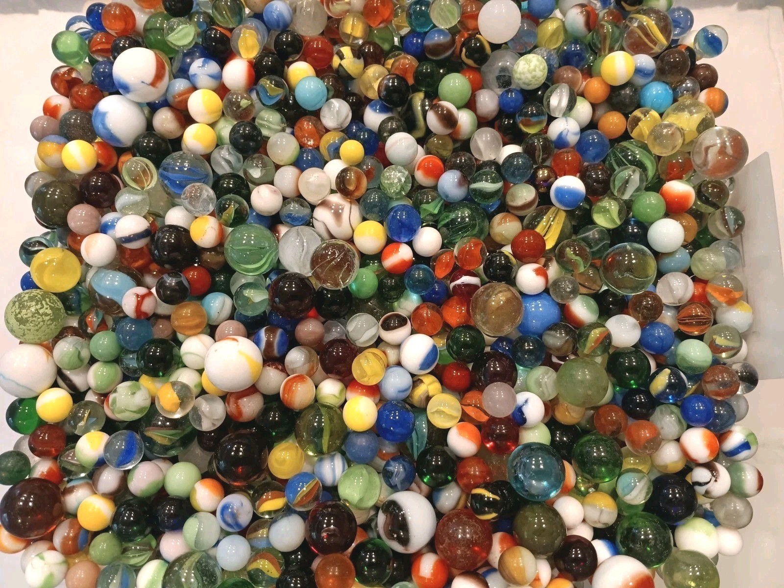 Vintage Filler Marbles Lot- 2+ lbs per lot- Many Colors, Many Shooters
