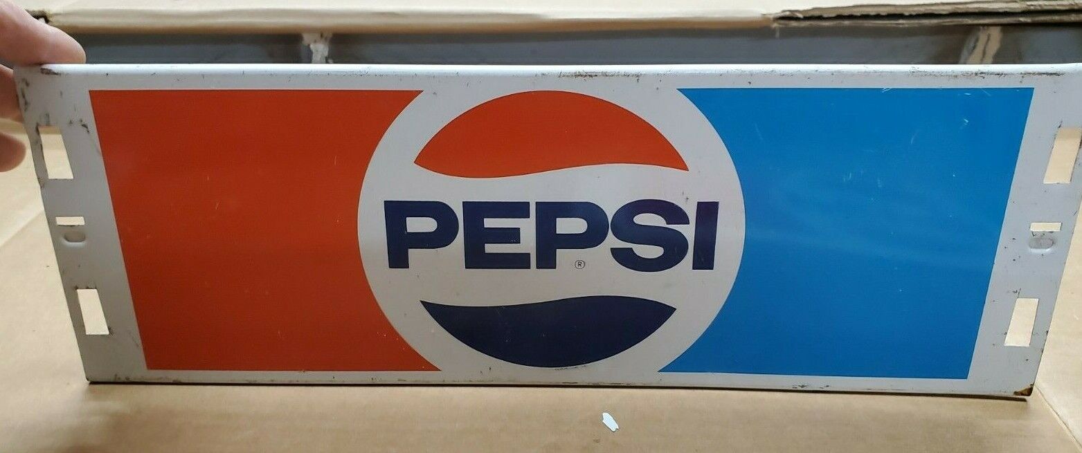  VINTAGE  Pepsi Cola 6 Pack Case Display Metal  Sign Display A
