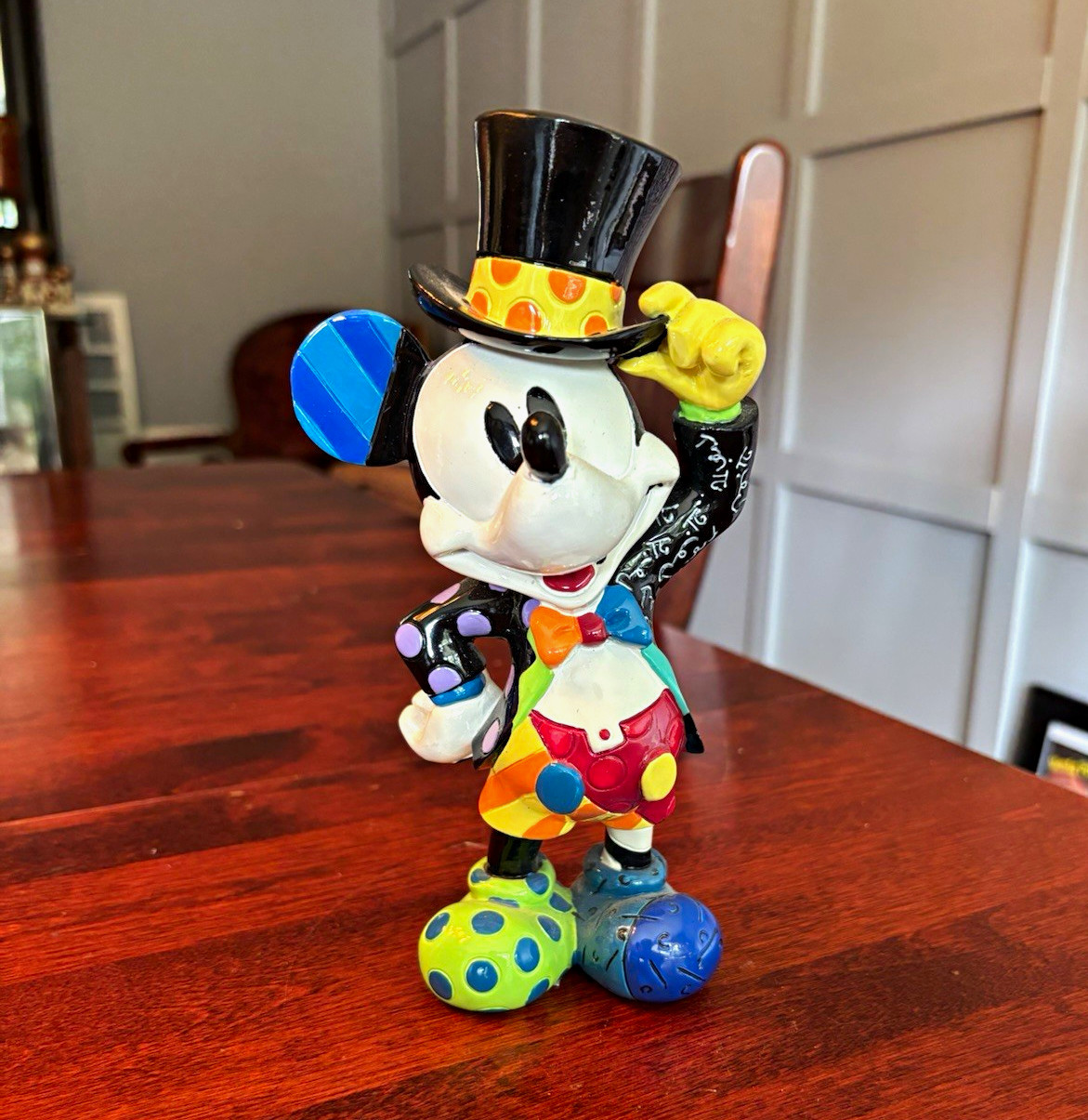 Britto Disney Mickey Mouse Top Hat Figurine 2018