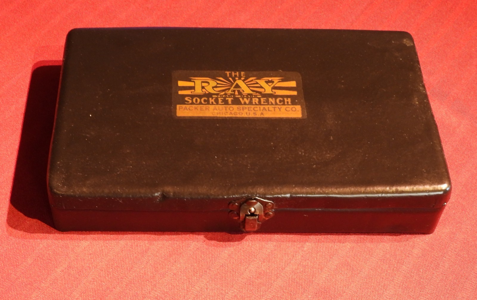 Antique Packer Auto Specialty The Ray 29 piece Ratchet Socket Set Model A Period