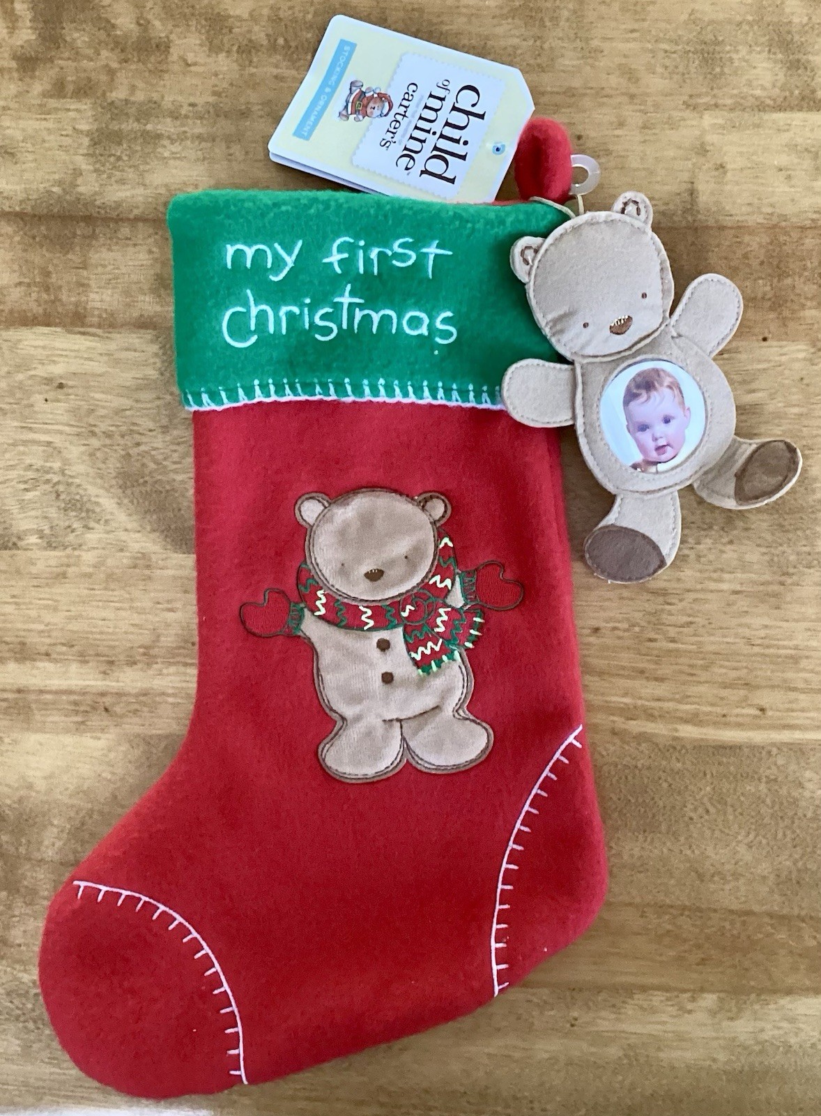 Carter’s Child Of Mine “My First Christmas” Stocking & Ornament, NEW