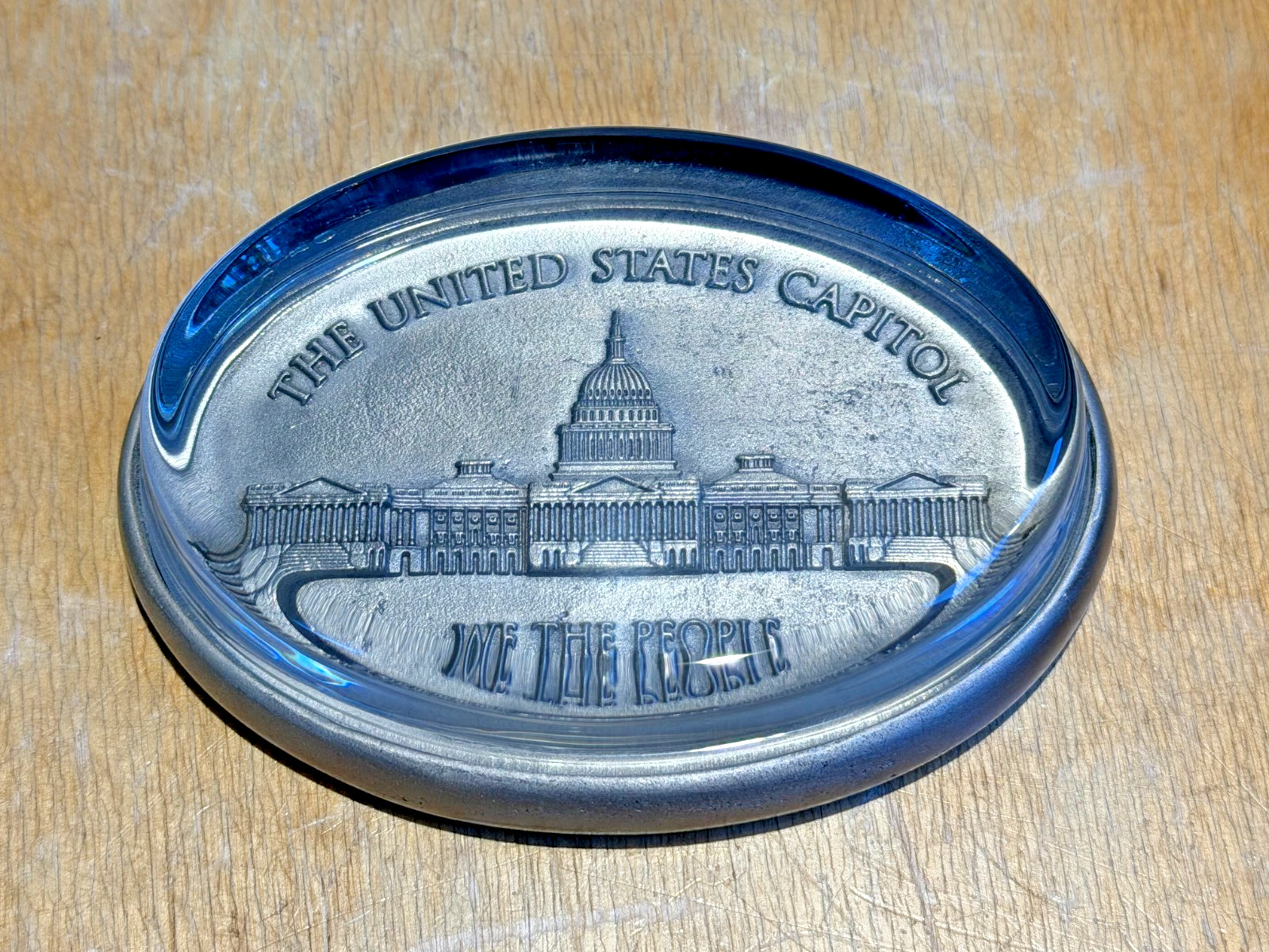 Pewter Resin Paperweight US Capitol Building Senate House Representatives