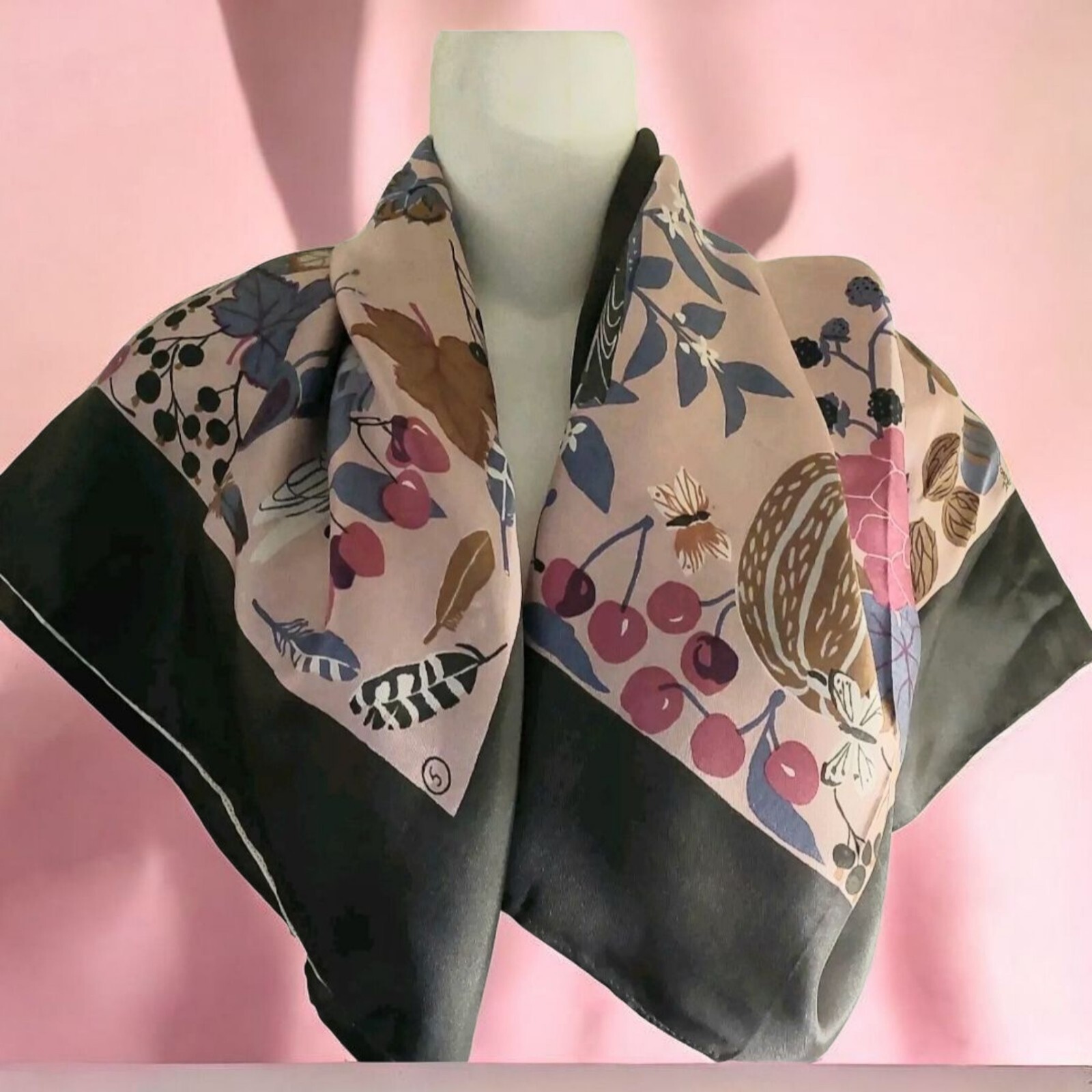 Vintage Gocken Jobs Scandi Scarf (Very Rare) 100% Silk 