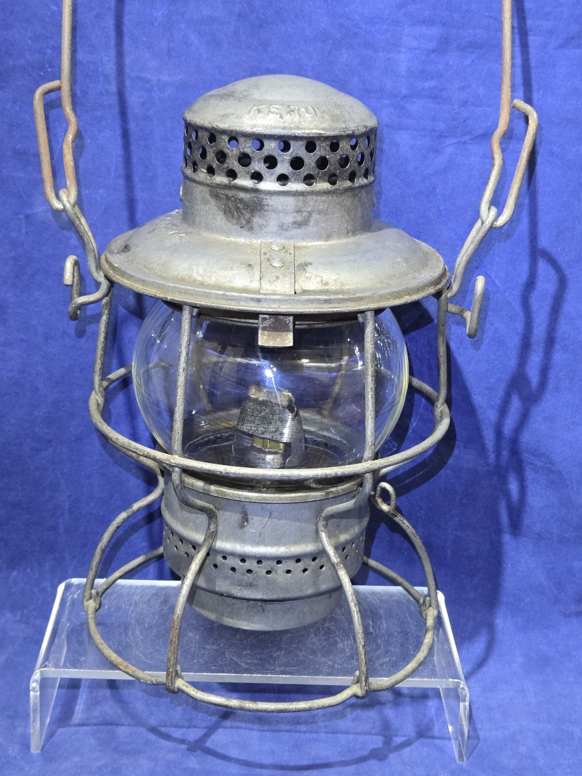1945 Milwaukee Road Adlake Kero Railroad Lantern CMStP&P RR Kopp Clear Globe 