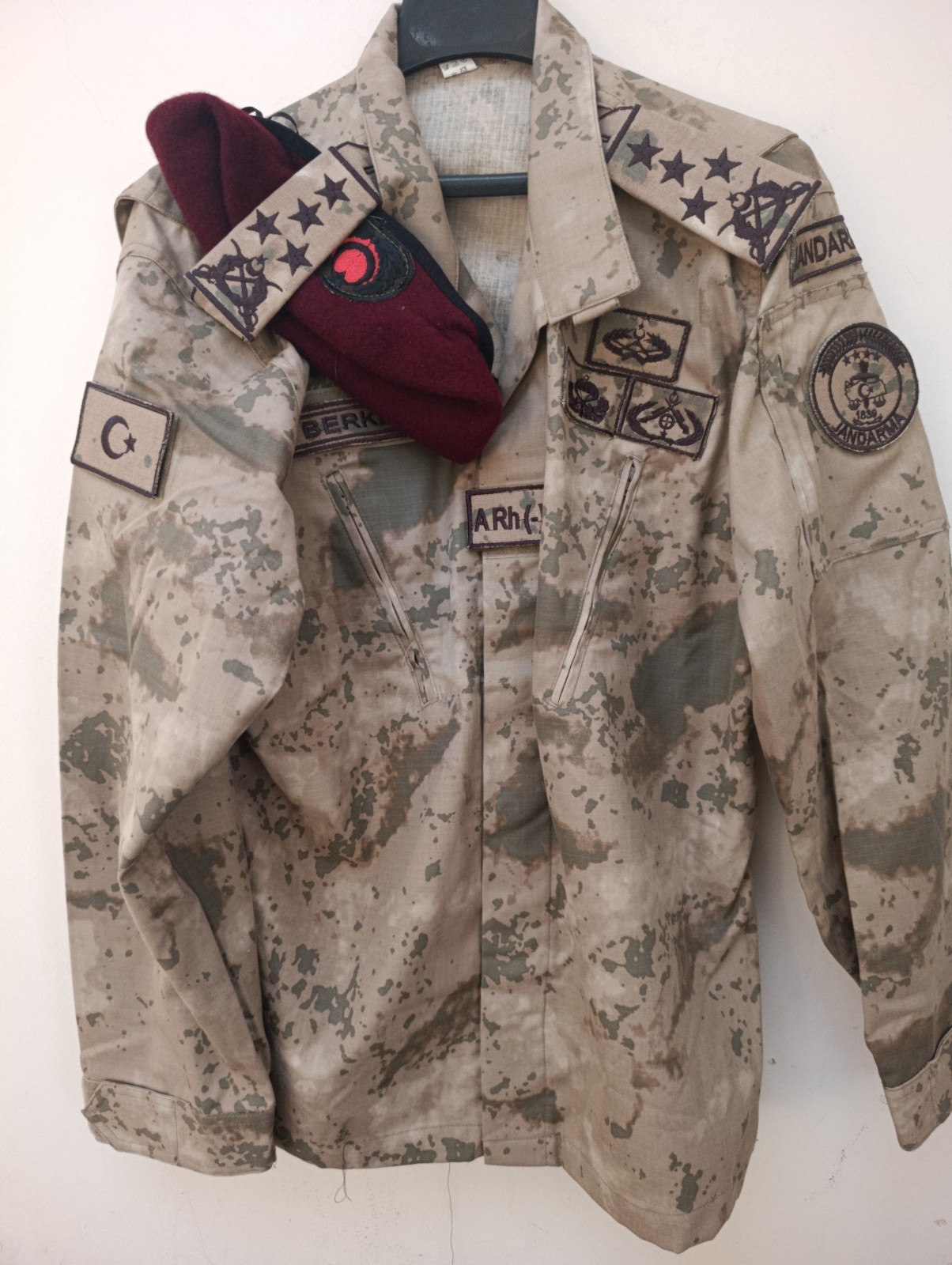 Turkish Army   Gendermarie Generals M2017 genuine  camouflage Uniform camo Bdu