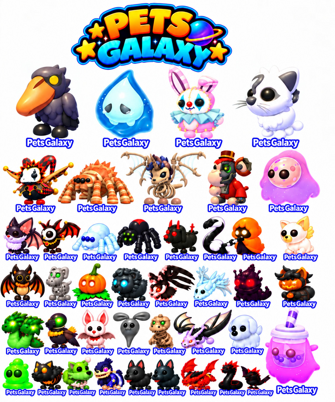 Halloween - Copycat - Stitches - Boohoo - Jester Dragon - Adopt From Me Halloween - Copycat - Stitches - Boohoo - Jester Dragon - Adopt From Me