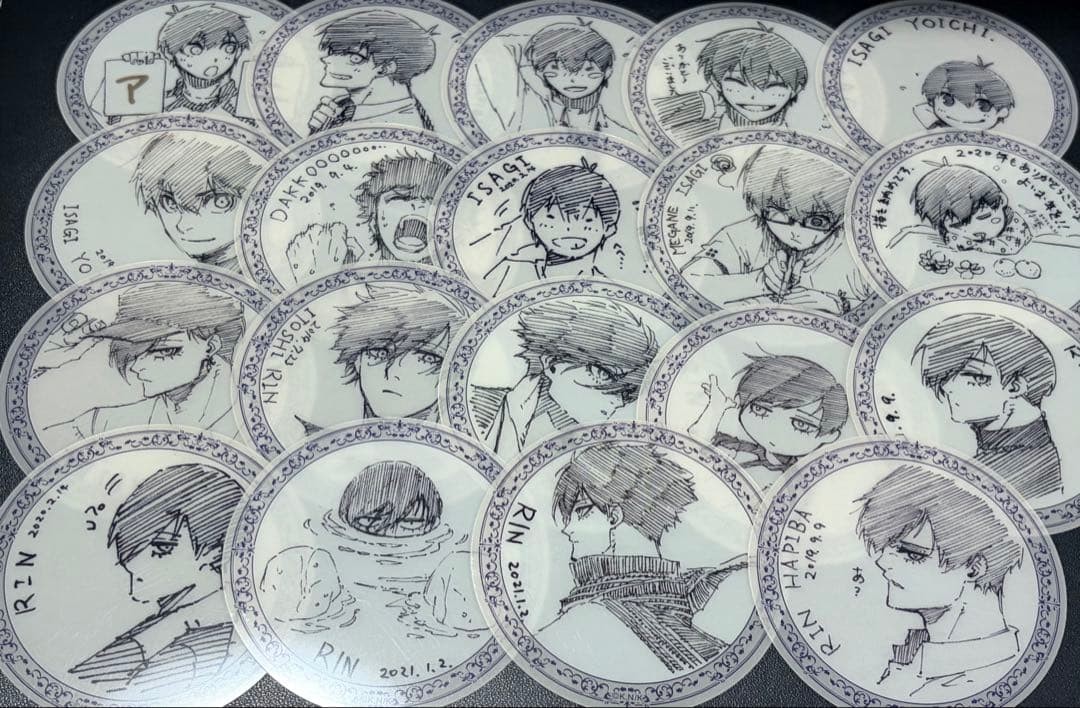 Blue Lock Clear Sheet Kiyose Ritsu Set 14+ Soft Plex Material Condition Rare