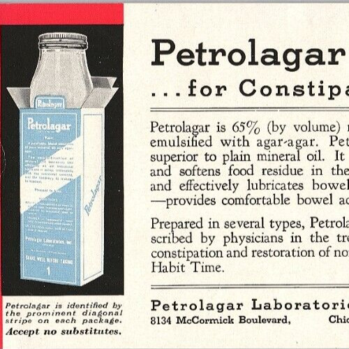 1933 Hall of Science Chicago World's Fair Souvenir The Doctor Fildes Petrolagar
