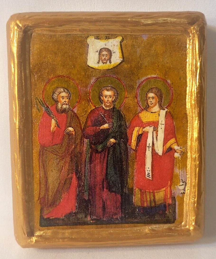 Saints Abibos Abibus Habib Gurias Gourias Samonas Greek Eastern Orthodox Icon