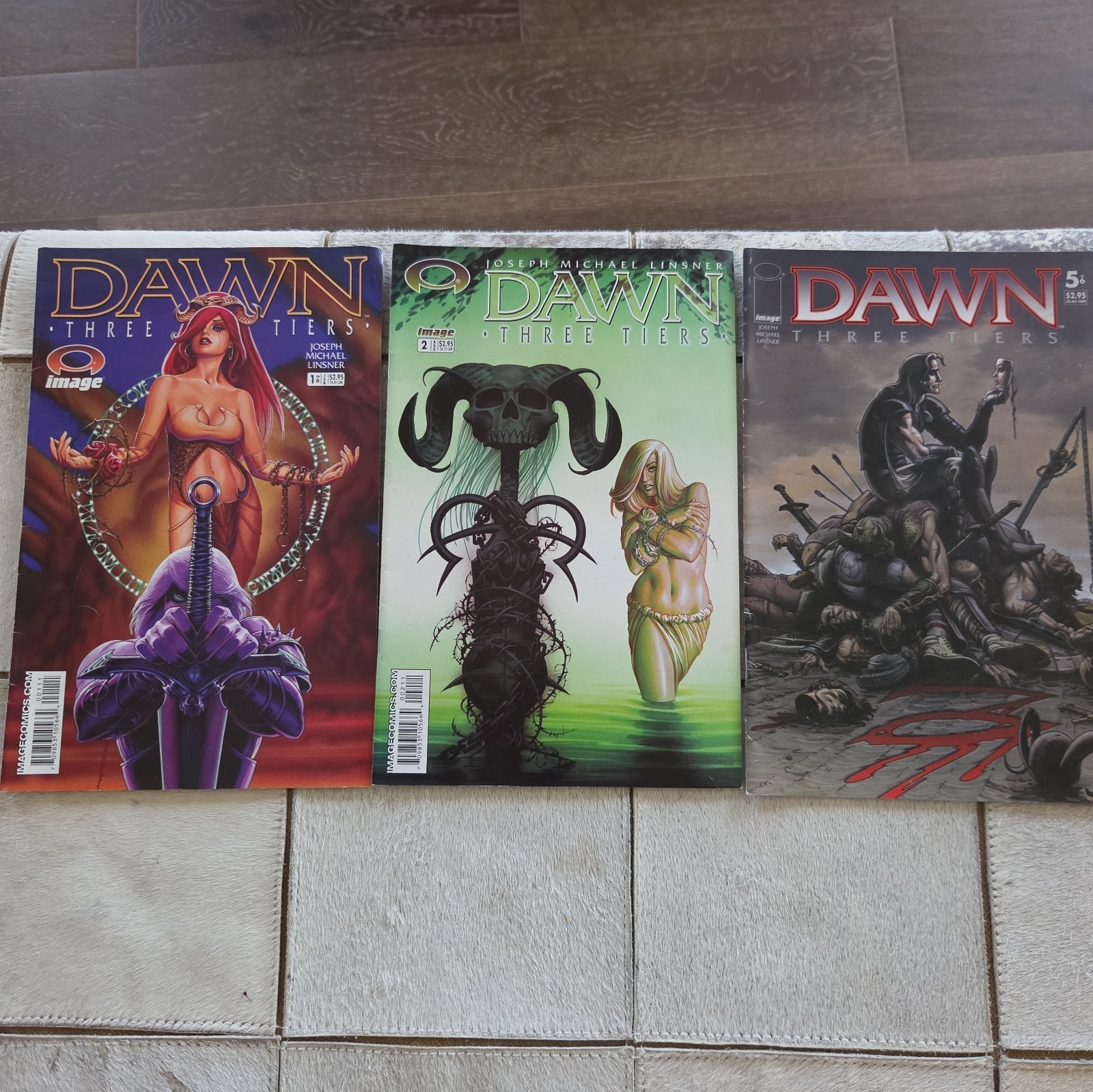 Dawn: Three Tiers  Mini #1, 2, & 5  Image Comics 2003 NM Joseph Michael Linsner