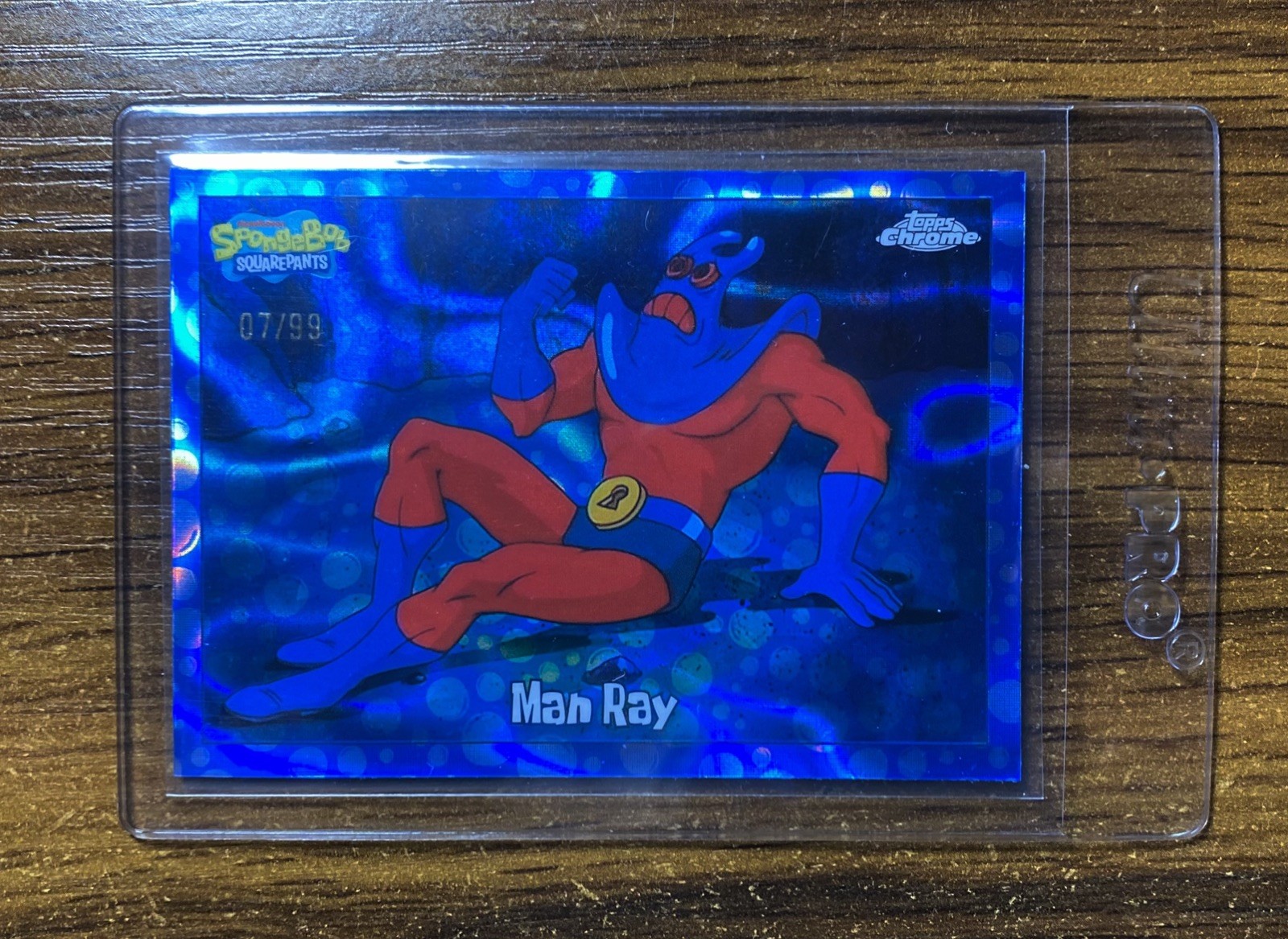 🫧2025 Topps Chrome Spongebob 25th Anniversary Man Ray #8 bubble refractor /99🫧