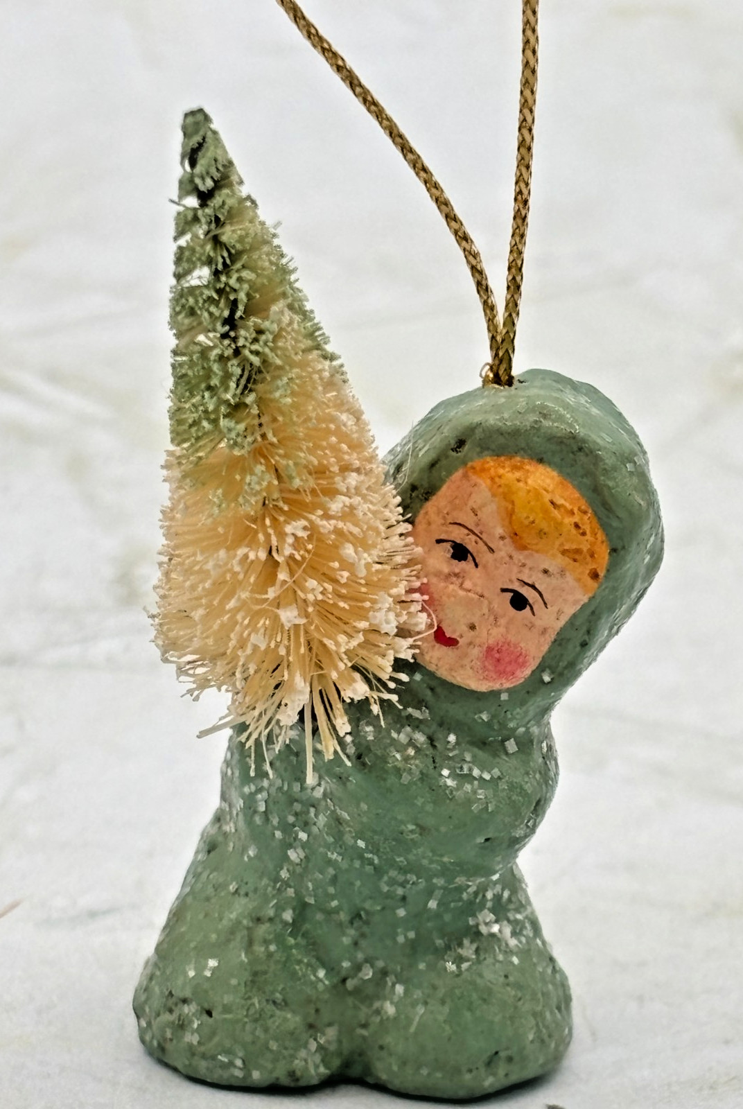 Vintage Teena Flanner Paper Mache Baby Tree Figurine Ornament Midwest of Cannon Vintage Teena Flanner Paper Mache Baby Tree Figurine Ornament Midwest of Cannon