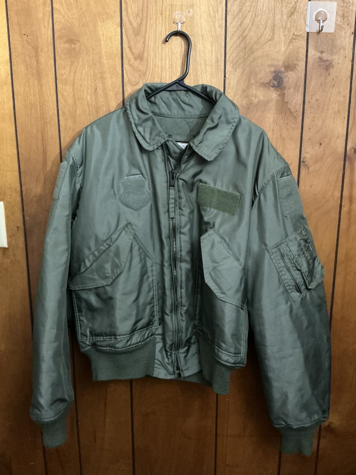 US Military CWU-45/P Flight Jacket Flyer\'s Cold Weather Large Green