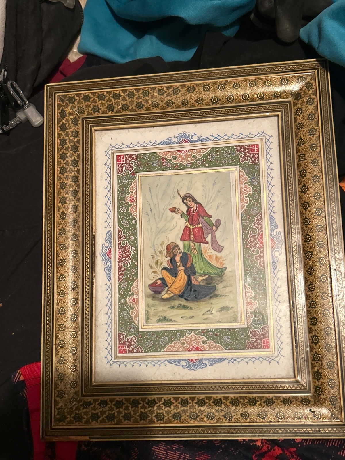 Antique hand painting