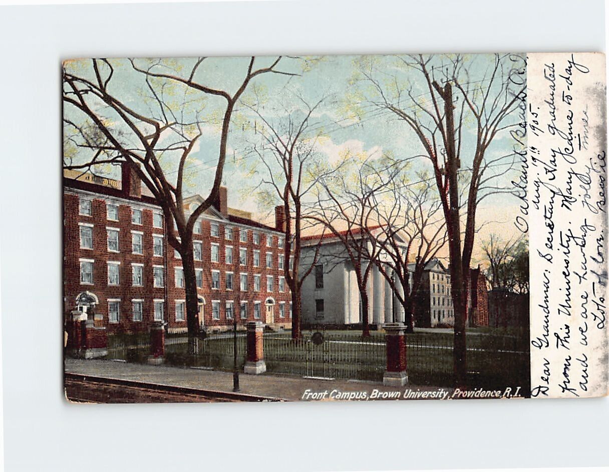 Postcard Front Campus Brown University Providence Rhode Island USA