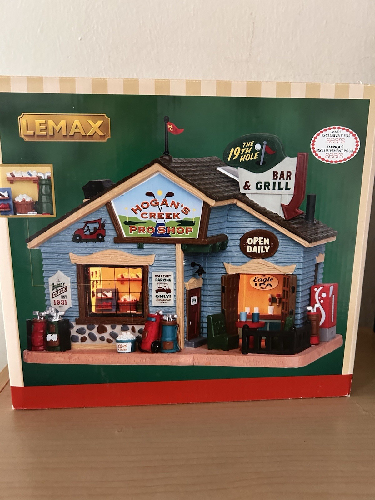 Lemax Christmas Village Collection Hogan\'s Creek Pro Shop Bar And Grill New Rare