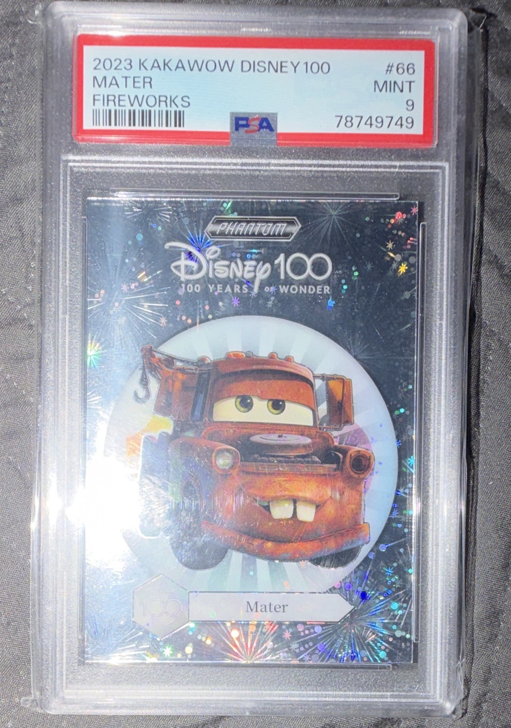 KAKAWOW 2023 Disney 100 Cars Mater Fireworks PD-YH-66 /100