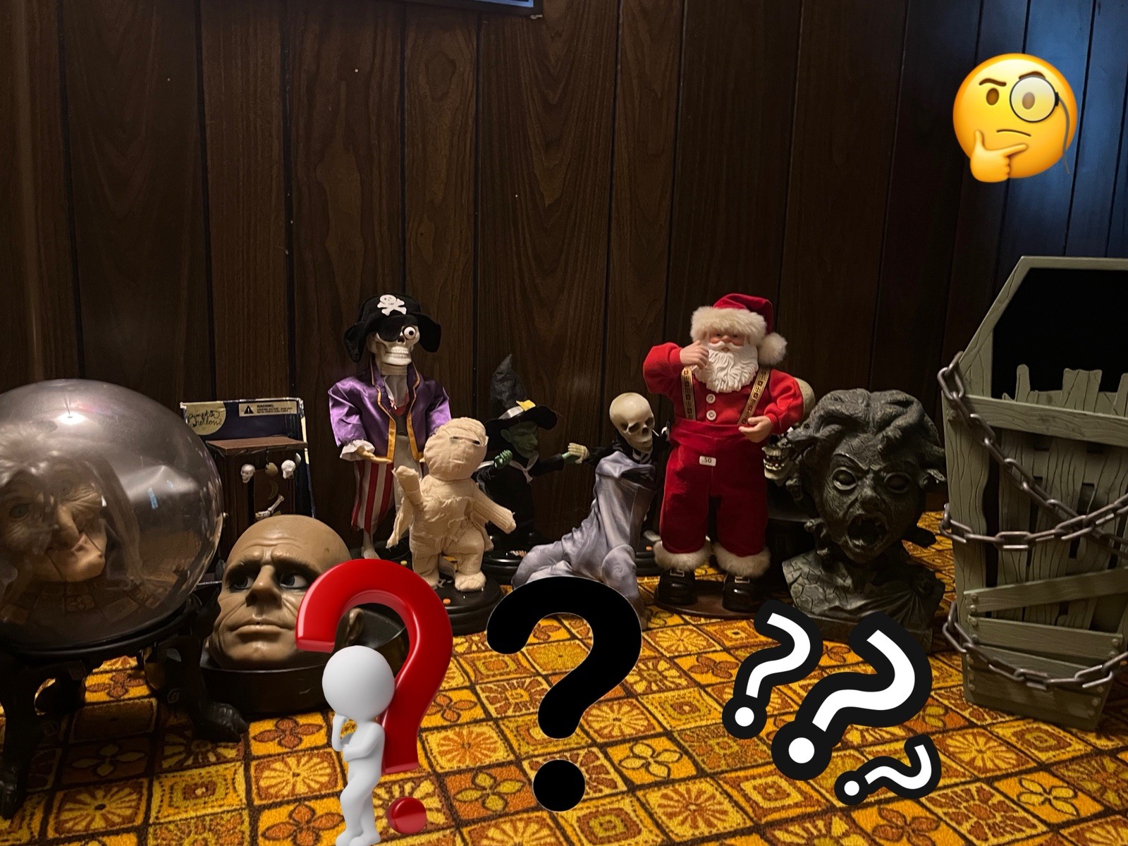 Mystery Box Of Gemmy Halloween Animated Grave Ravers,Adams Family, Spirit Ball.
