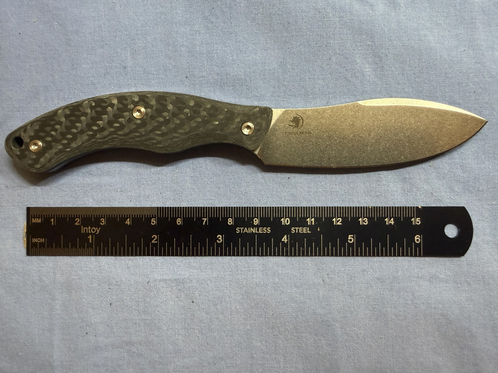 Two Sun Belt Knife M390 Carbon Fiber handle NIB