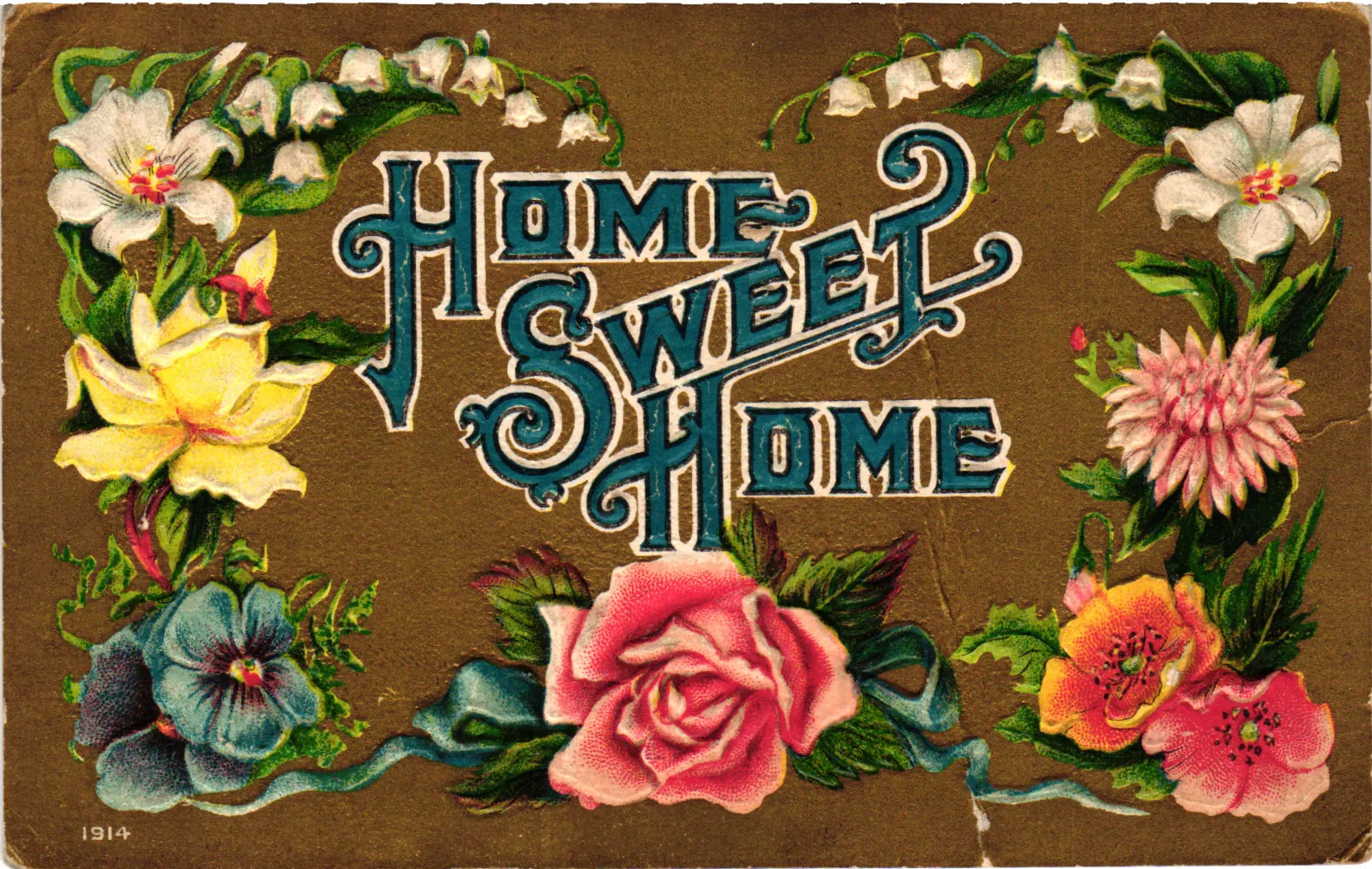 Vintage Postcard- Home Sweet Home