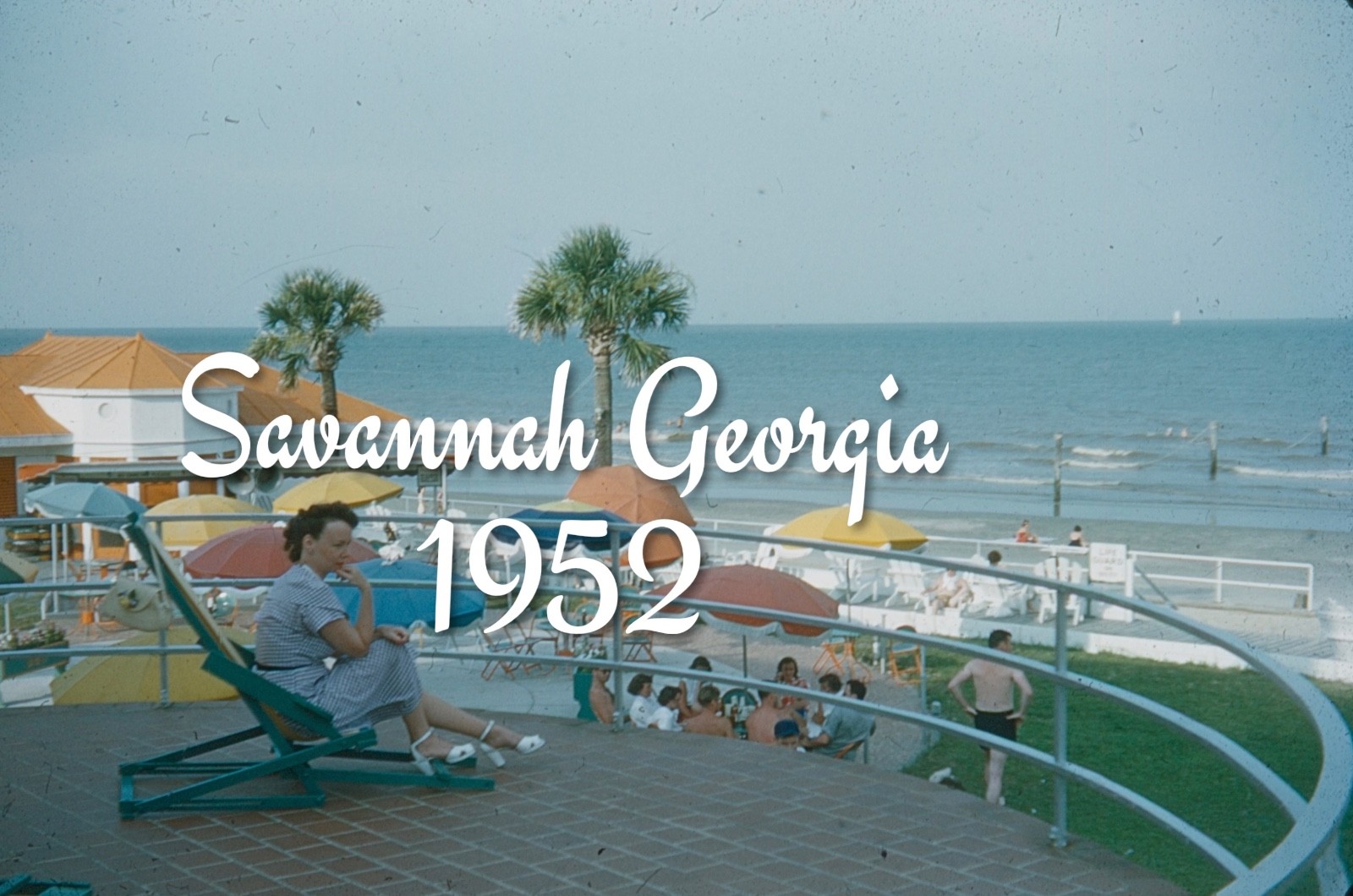 35mm slide Savannah, Georgia - 1952 (Red Border) (BB)