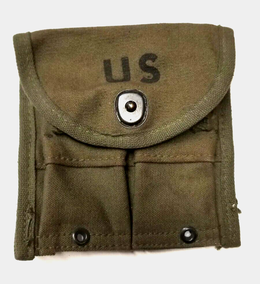 USGI Korean Era M1 30 Cal Carbine Canvas Ammunition Pouch NOS 