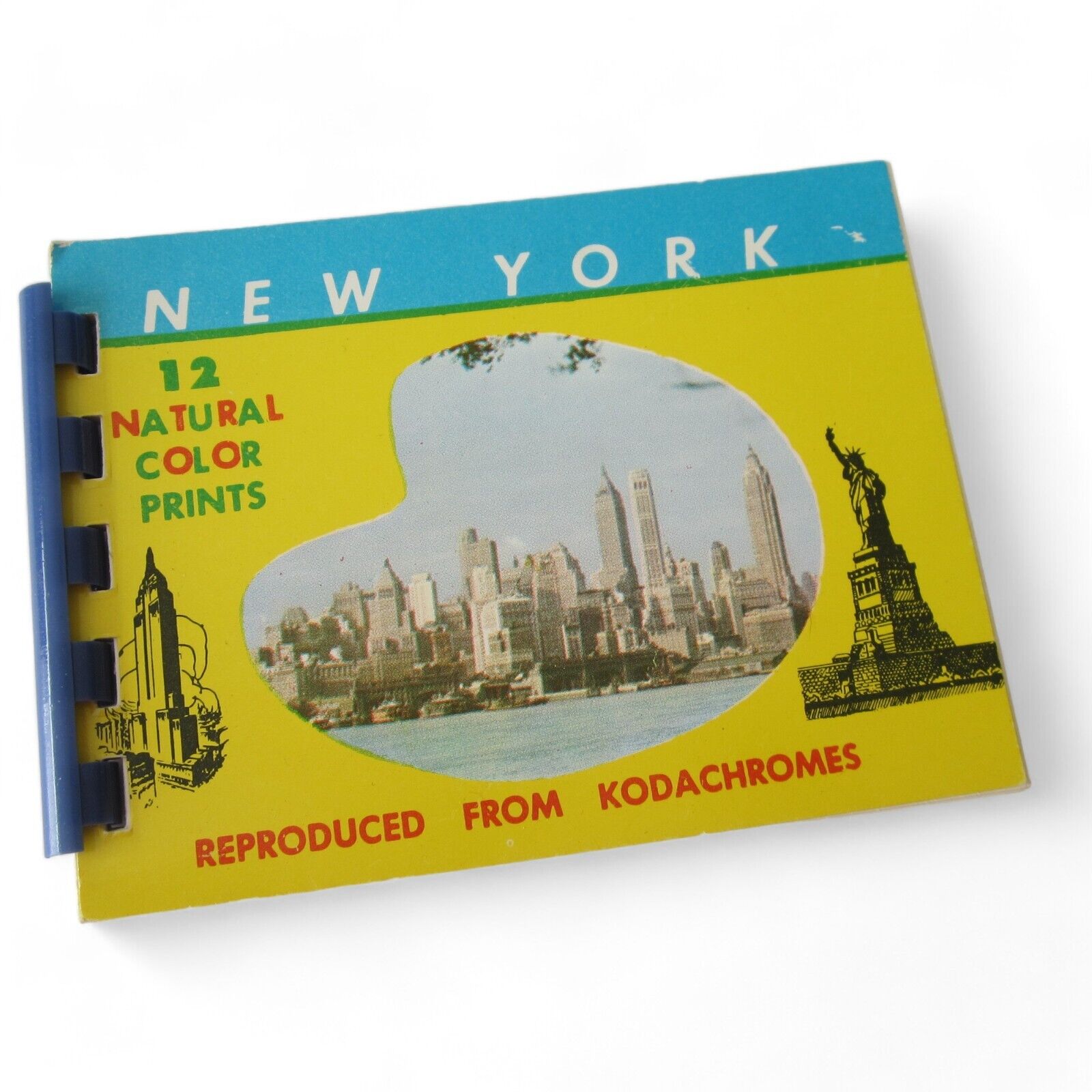 Vtg Souvenir Photos New York City 1950s Kodachrome Reproduction Booklet NYC