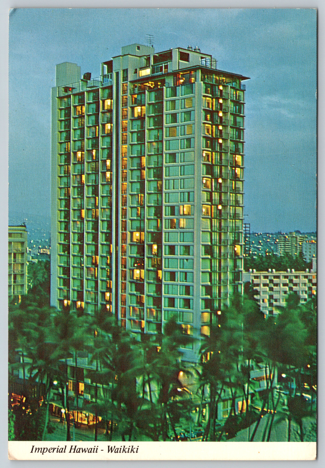c1970s Imperial Hawaii Waikiki Honolulu Oahu Vintage Postcard