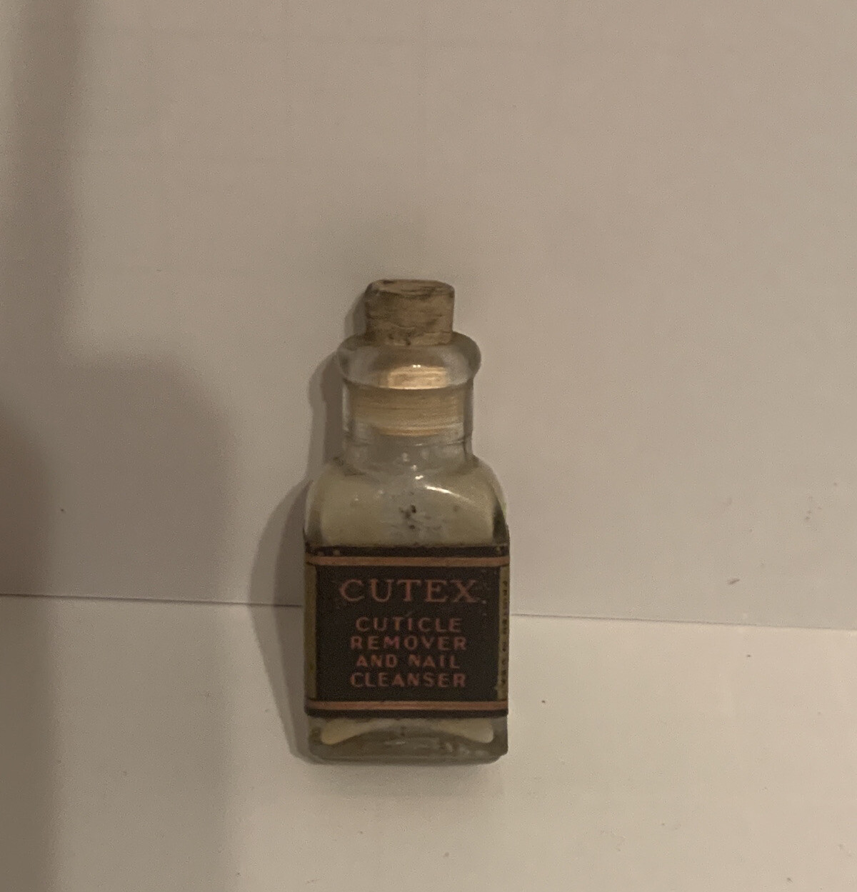 Vintage Empty Cutex Cuticle Remover And Nail Cleanser Glass Bottle Vintage Empty Cutex Cuticle Remover And Nail Cleanser Glass Bottle