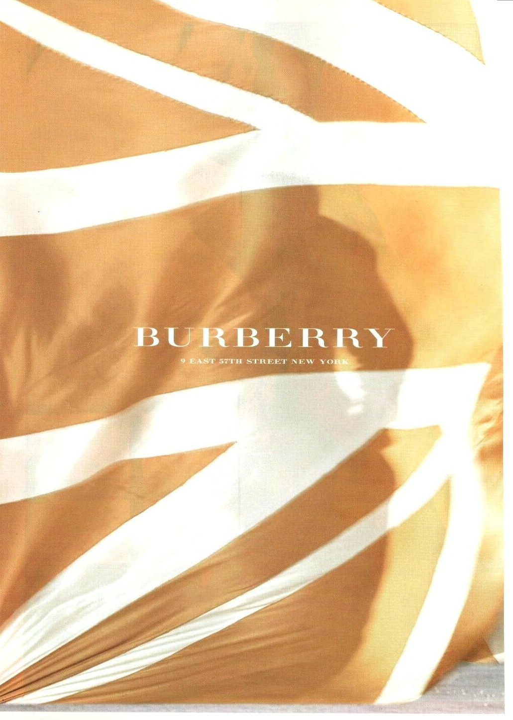 BURBERRY vintage print ad from 2006 Vogue man woman clothing handbag shoes