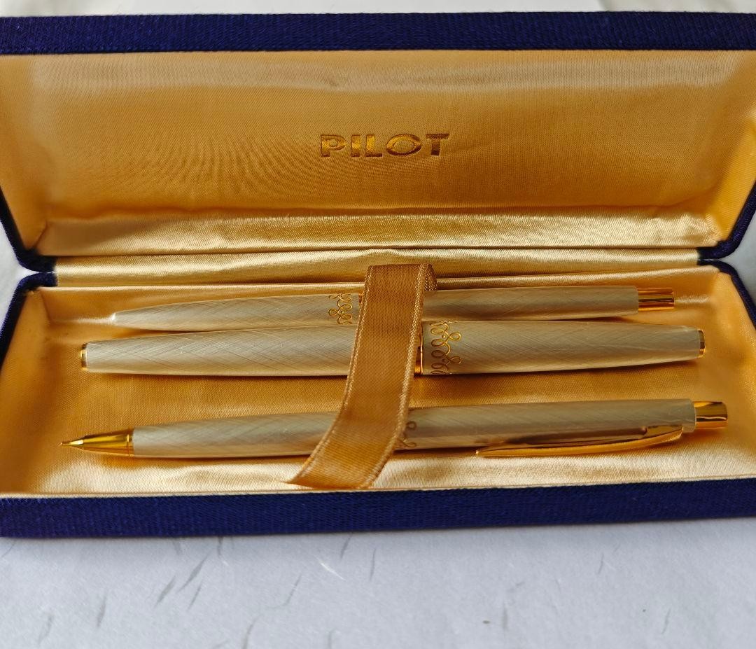 ILOT Pilot Fountain Pen Ballpoint Mechanical Pencil Set of 3 14k